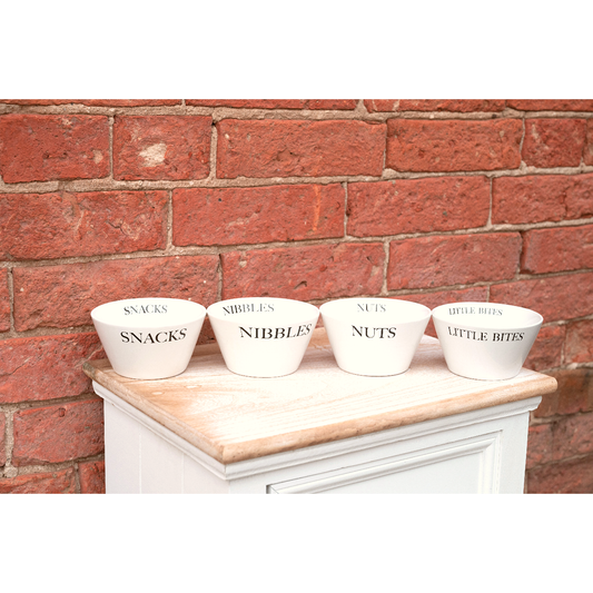 Set of 4 Ceramic Round Snack Bowls - Ashton and Finch