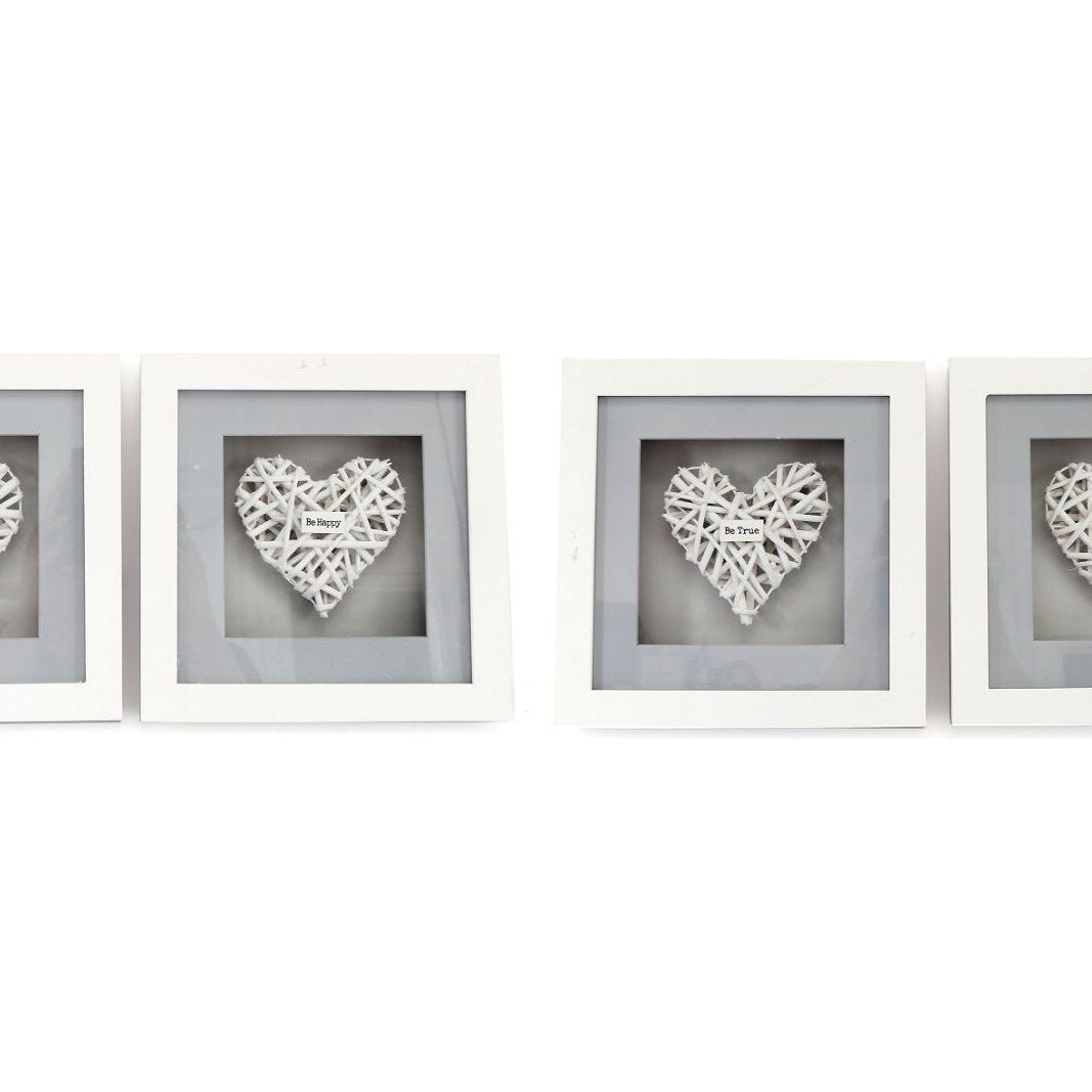 Set of 4 Be Kind Woven Heart Frames - Ashton and Finch