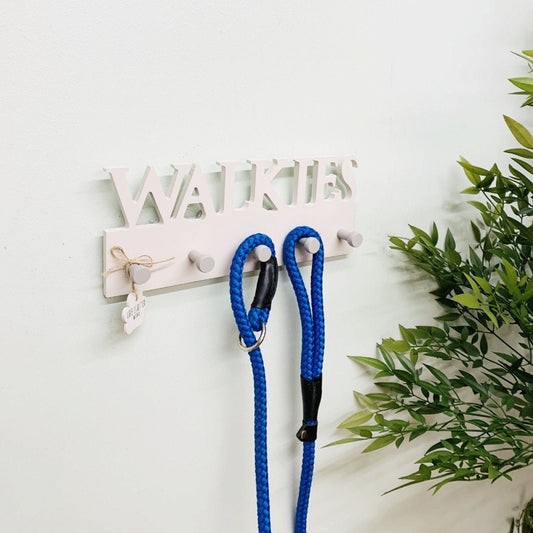 Wooden Wall Dog Walkies 5 Hooks Lead Holder - Ashton and Finch