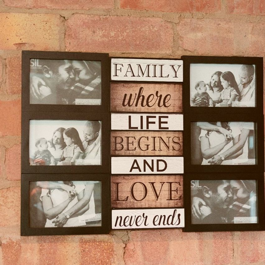 Family & Love Themed Black Multi Photo Frame - Ashton and Finch
