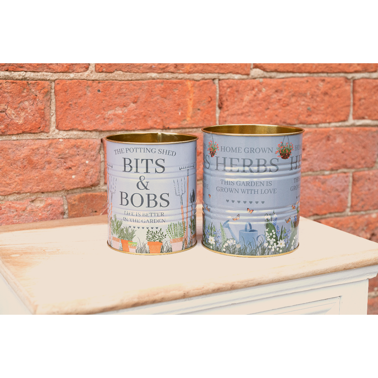 Potting Shed Storage Tins Set of Two - Ashton and Finch