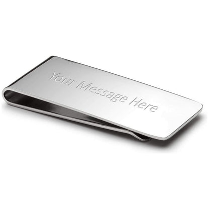 Personalised Engraved Silver Money Clip Gift  | Ashton and Finch