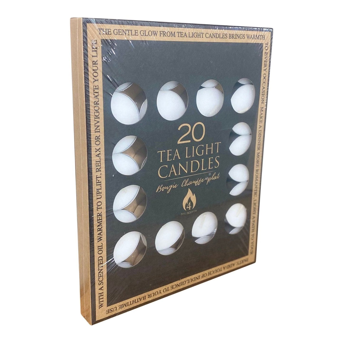 Pack Of 20 Four Hour White Tealights - Ashton and Finch