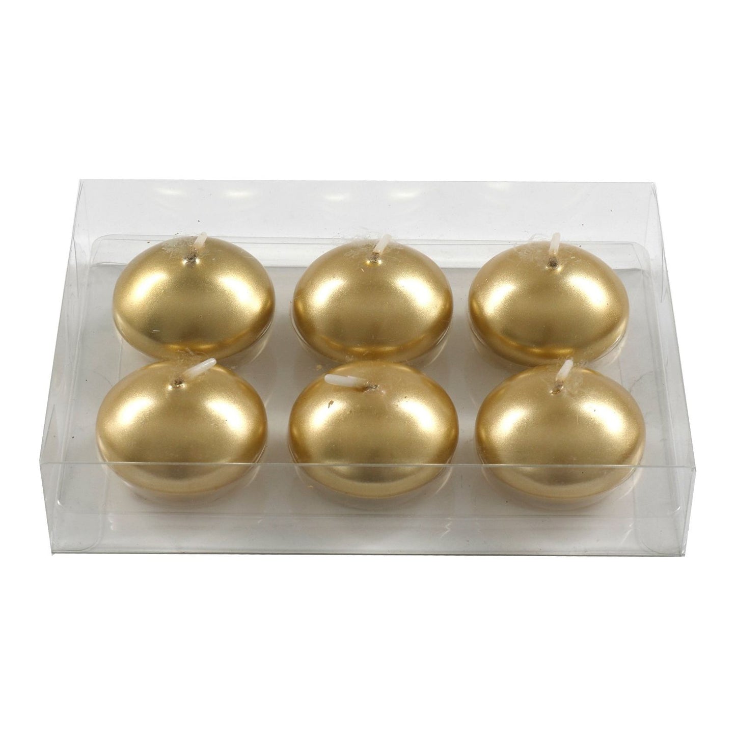 Pack of Six Gold Floating Candles - Ashton and Finch