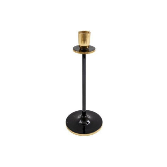 Large Black and Gold Candlestick - Ashton and Finch