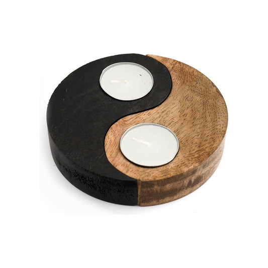 Yin and Yang Wooden Tealight Holders - Ashton and Finch