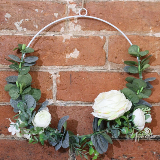 Wall Hanging Floral Decoration, 26x26cm. - Ashton and Finch