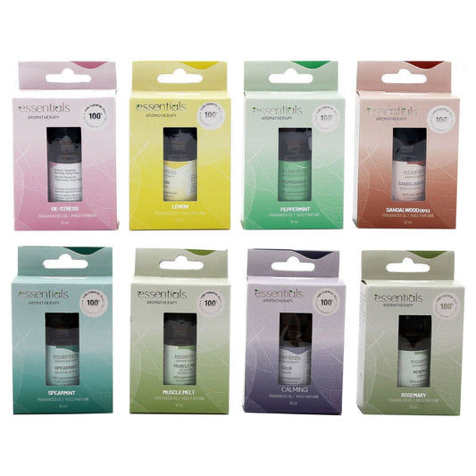Pack of 8 x 10ml Essentials Aromatherapy Oil - Ashton and Finch