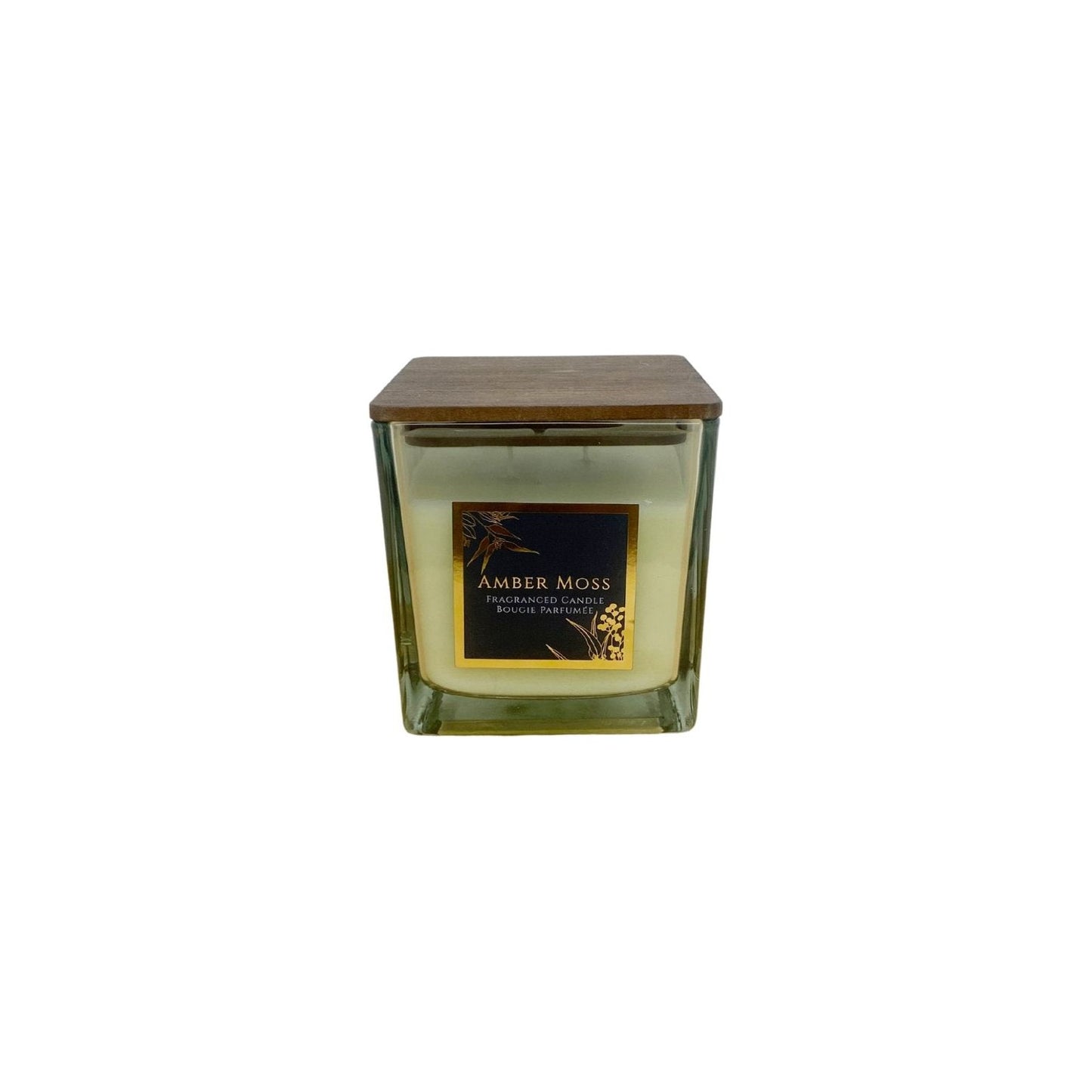 Amber Moss Scented Candle With Wooden Lid - Ashton and Finch