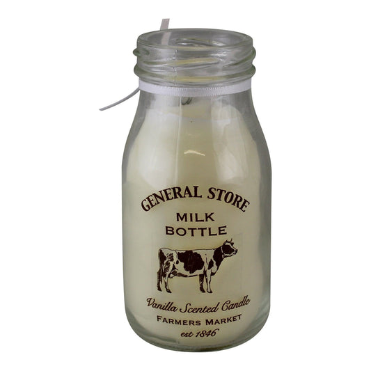 Vanilla Scented Milk Bottle Candle - Ashton and Finch