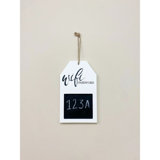 Hanging Wi-Fi Password Plaque 25cm - Ashton and Finch