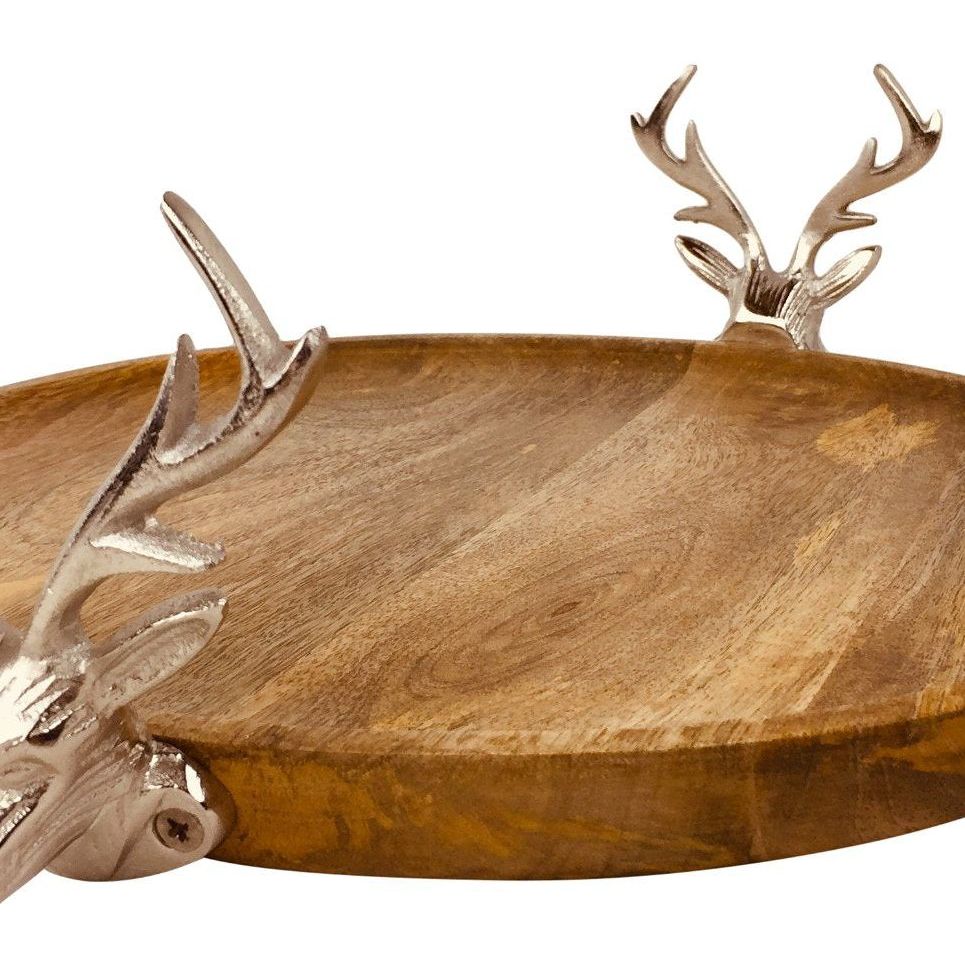 Wooden Stag Tray 33.5cm - Ashton and Finch