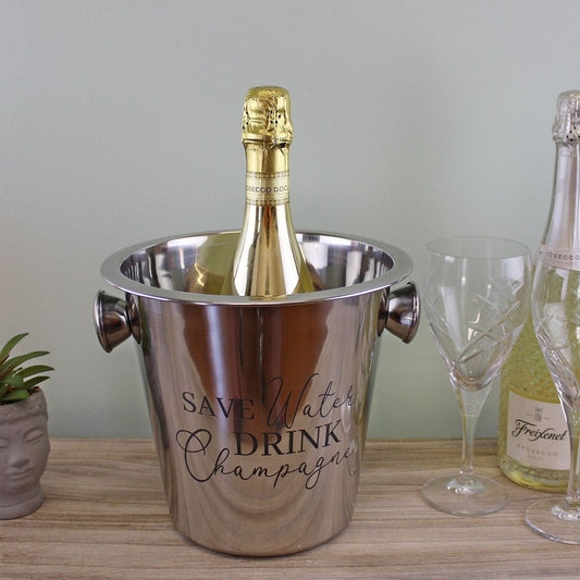 Stainless Steel Champagne Bucket With Handles - Ashton and Finch