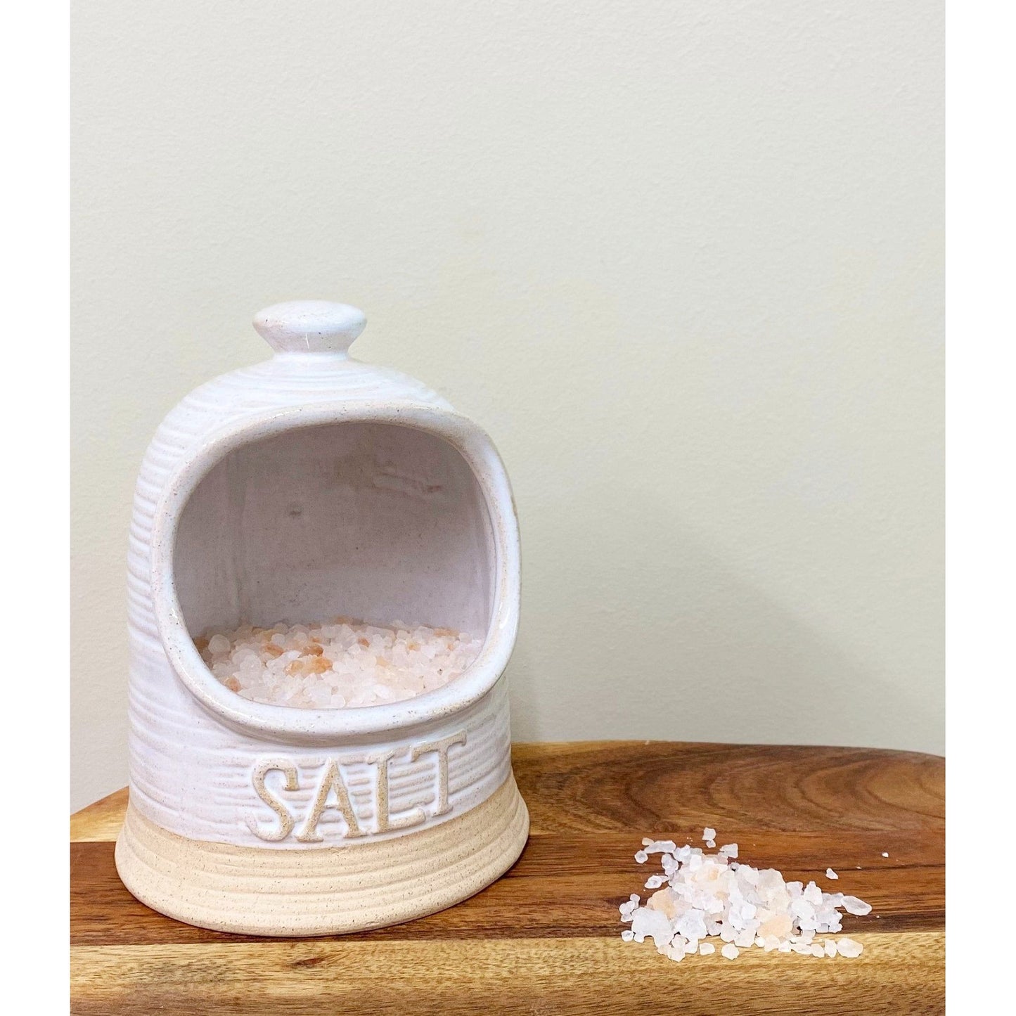 Natural Ceramic Salt Cellar 15cm - Ashton and Finch