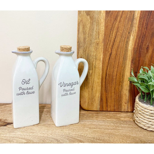 Antique Grey Oil & Vinegar Containers - Ashton and Finch