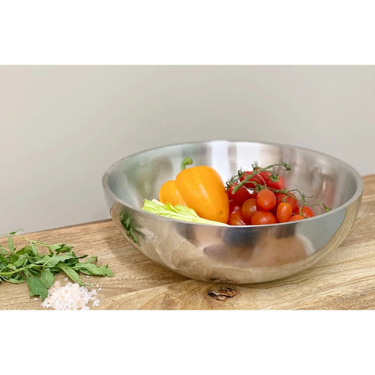 Stainless Steel Shallow Double Walled Bowl 30cm - Ashton and Finch