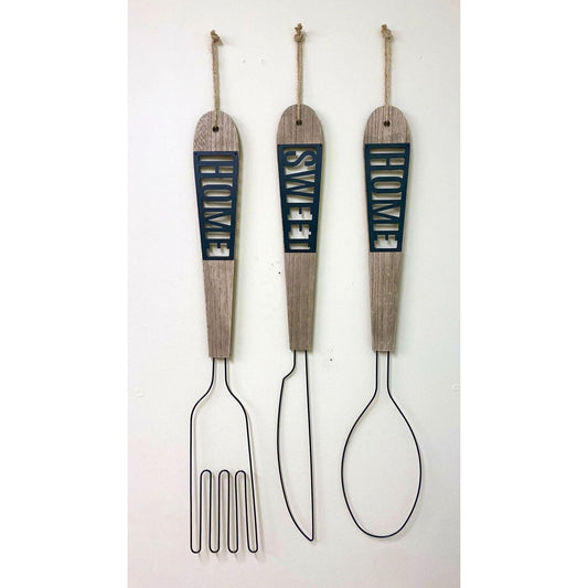 Home Sweet Home Cutlery Wall Hanging Decoration - Ashton and Finch