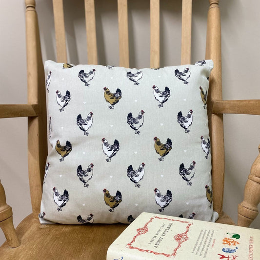 Scatter Cushion With A Chicken Print Design - Ashton and Finch