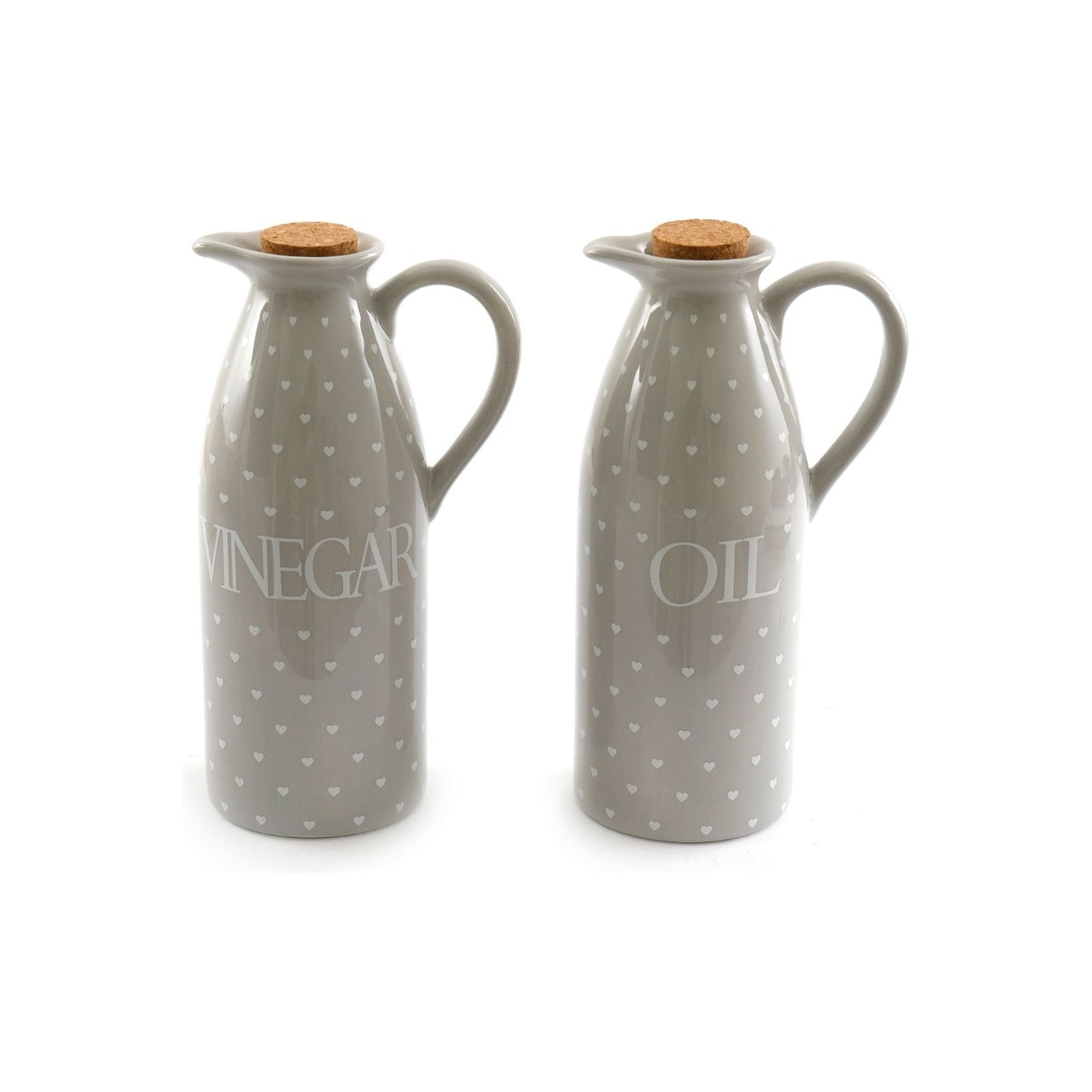 Set Of Two Heart Design Vinegar And Oil Pourers - Ashton and Finch