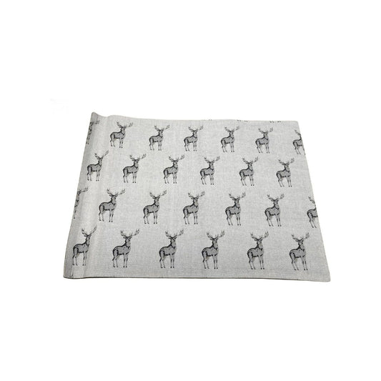 Set of 2 Grey Stag Print Fabric Place Mats - Ashton and Finch