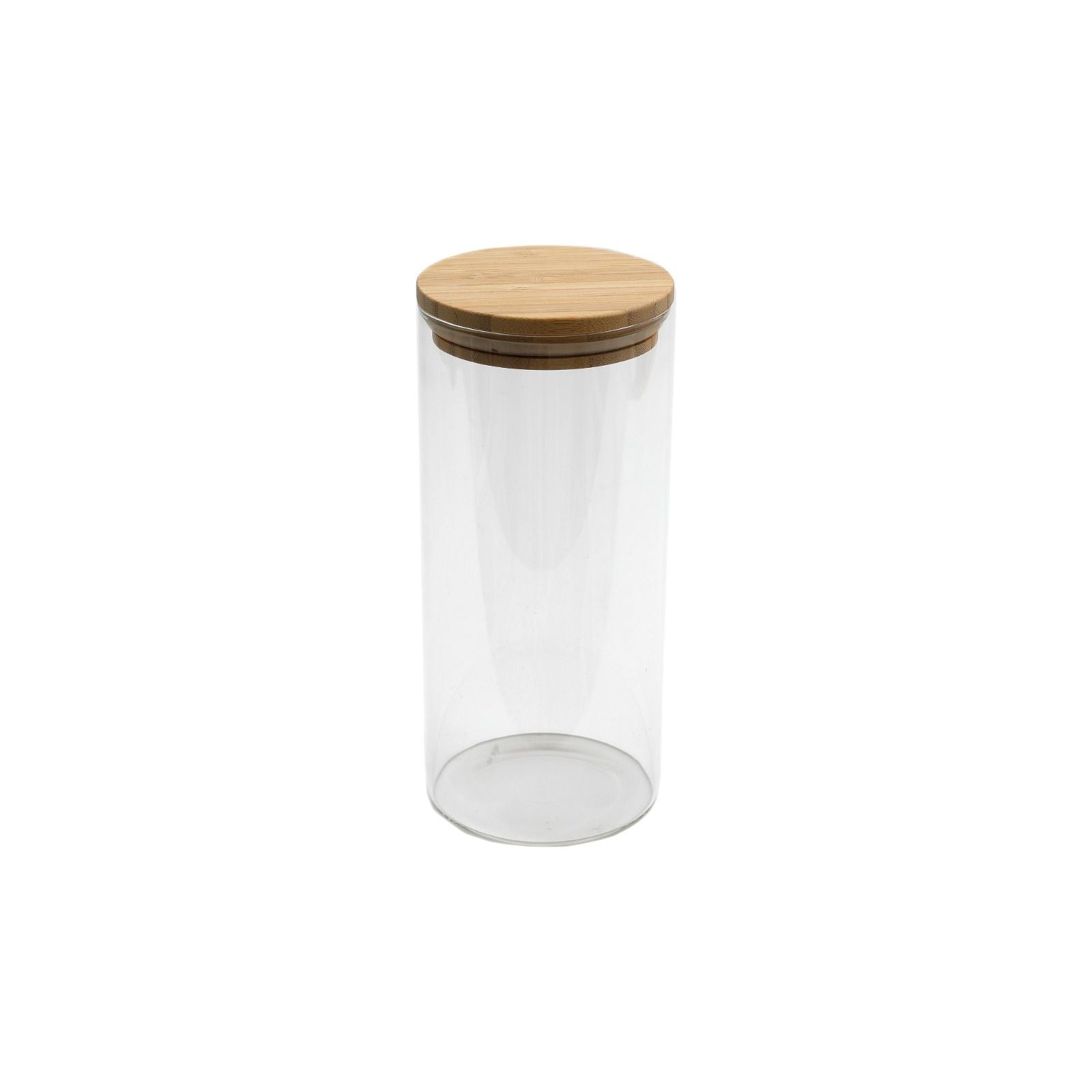 Glass Jar With Bamboo Lid 21cm - Ashton and Finch