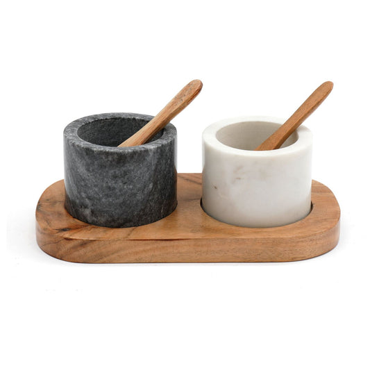 Marble Salt and Pepper Bowls - Ashton and Finch