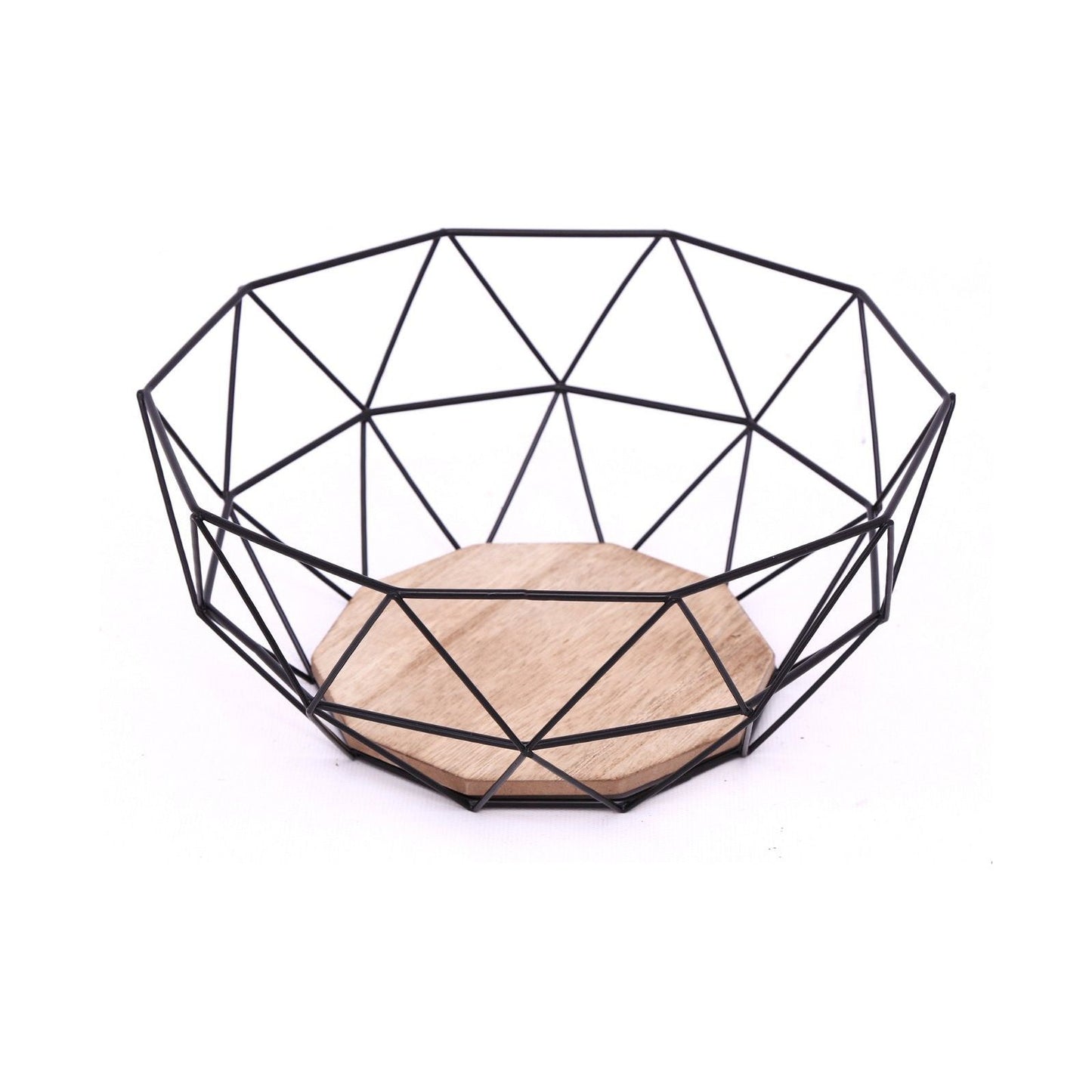 Geometric Black Wire Bowl 26cm - Ashton and Finch