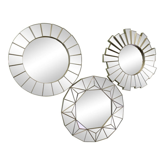 Set of 3 Geometric Style Mirrors - Ashton and Finch