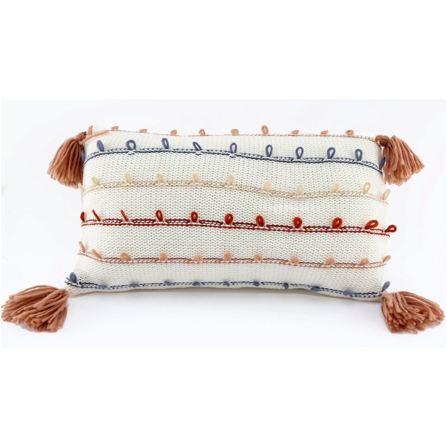 Striped Rectangle Cushion With Tassles - Ashton and Finch