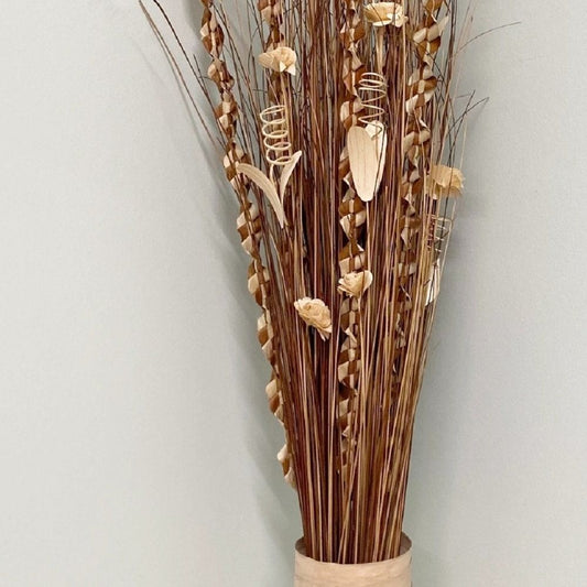 Plaited Dried Palm Leaf Arrangement In A Vase 100cm - Ashton and Finch