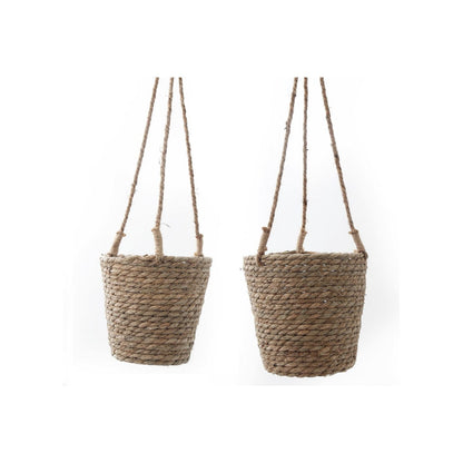 Set of Two Rush Grass Hanging Planters - Ashton and Finch