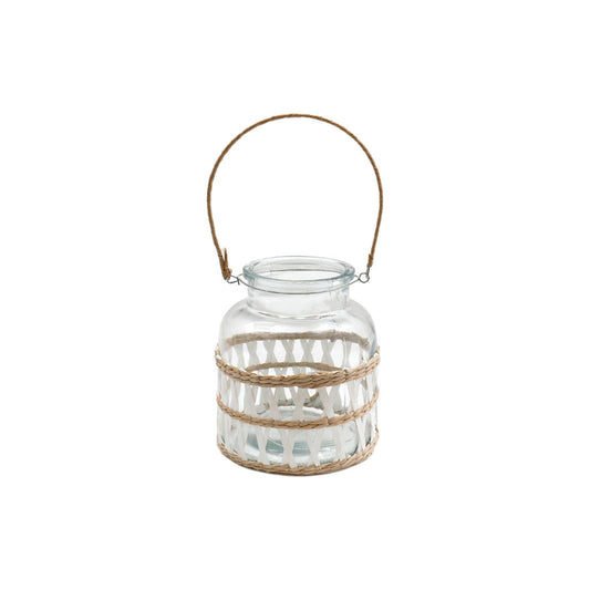 Candle Lantern with Weave - Ashton and Finch