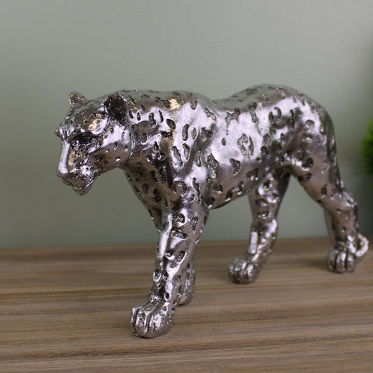 Silver Leopard Ornament Small - Ashton and Finch