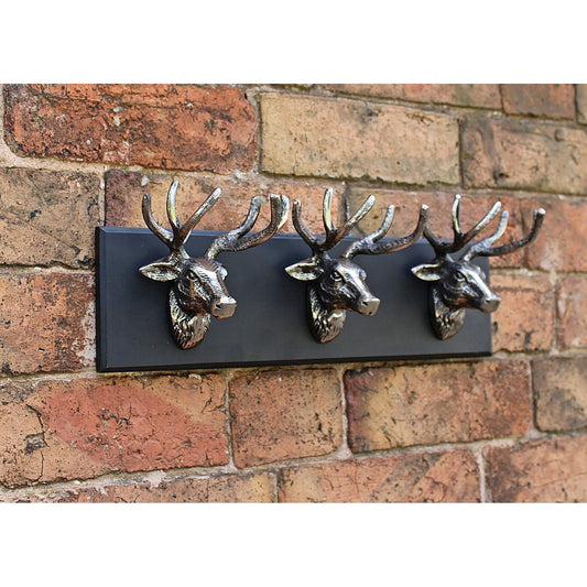 Wall Hanging Triple Stag Head Ornament - Ashton and Finch