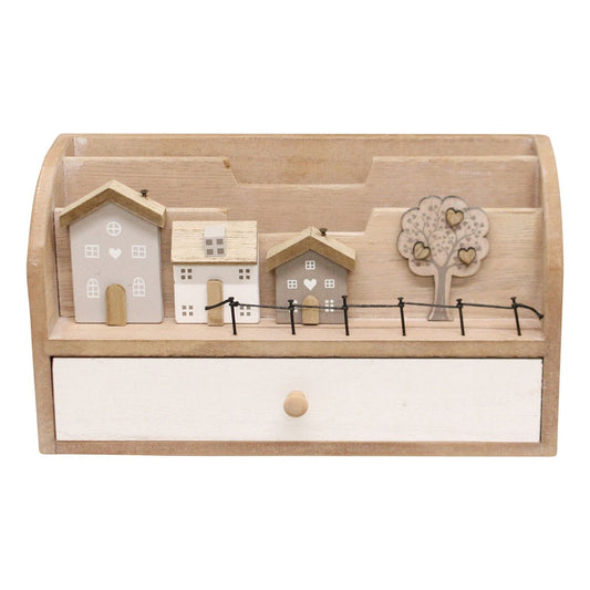 Letter Rack With Drawers, Wooden Houses Design - Ashton and Finch