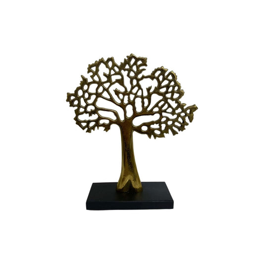 Small Antique Gold Tree On Black Base - Ashton and Finch