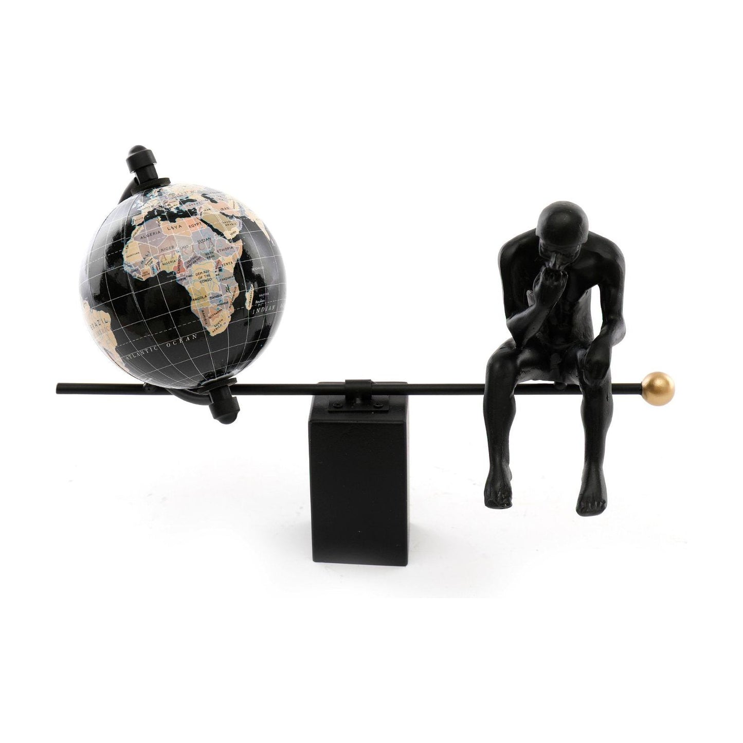 Globe and Man Ornament - Ashton and Finch