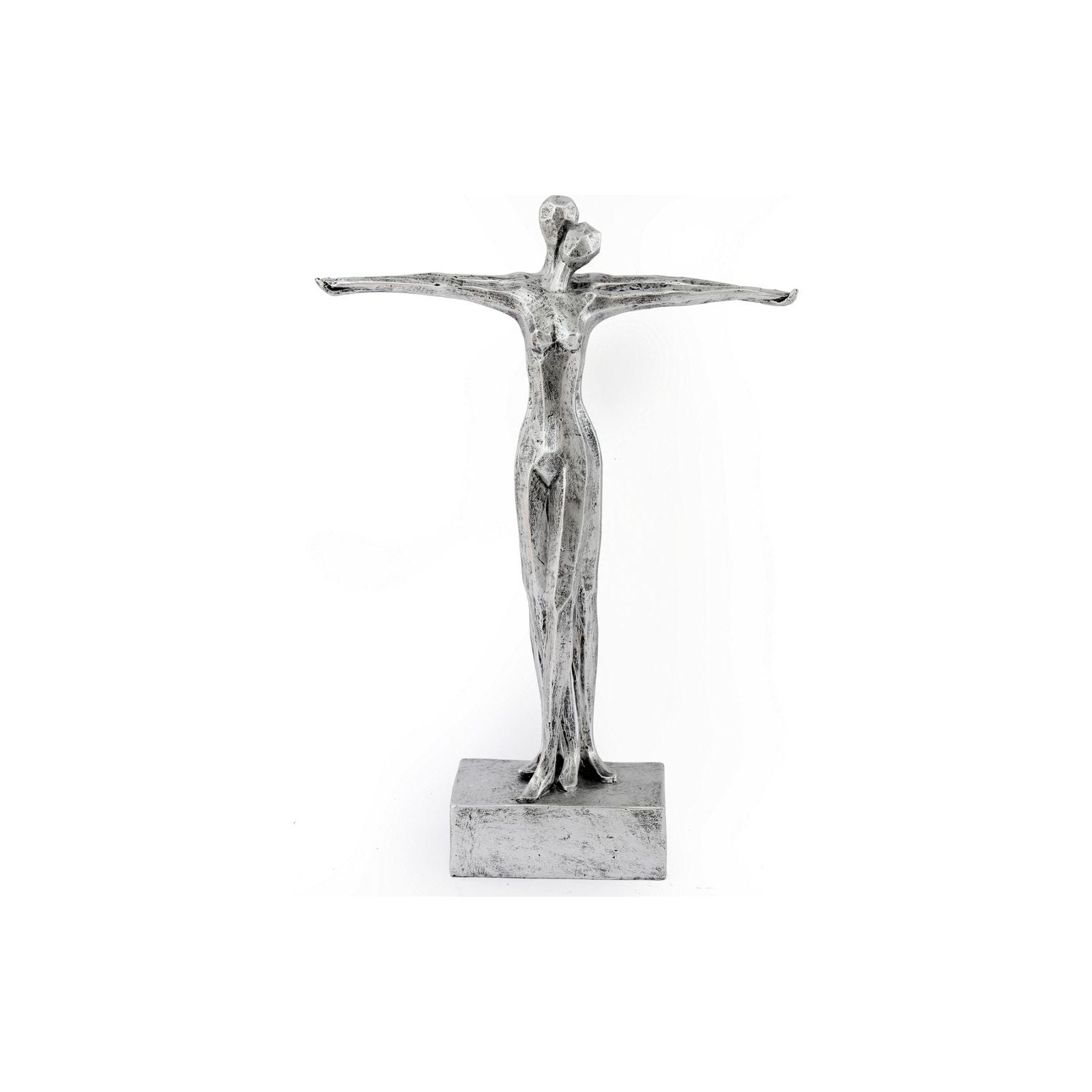 Silver Standing Couple Statue - Ashton and Finch