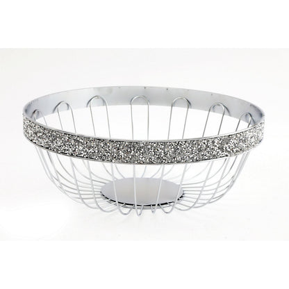 Scatter Gem Sparkly Silver Wire Bowl - Ashton and Finch