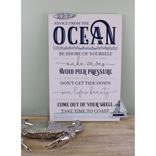 Rules Of The Ocean Wall Plaque - Ashton and Finch