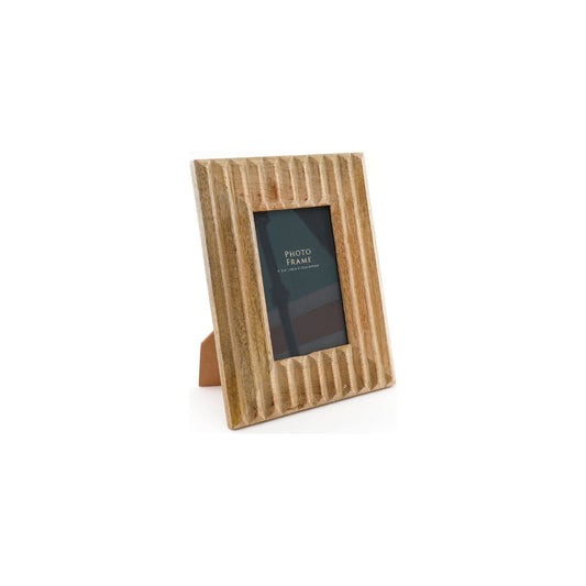 Ribbed Wooden Photo Frame - Ashton and Finch