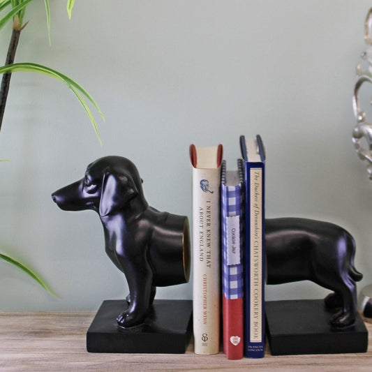Sausage Dog Bookends, Black Finish - Ashton and Finch