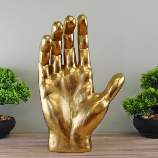 Large Gold Decorative Hand Ornament - Ashton and Finch