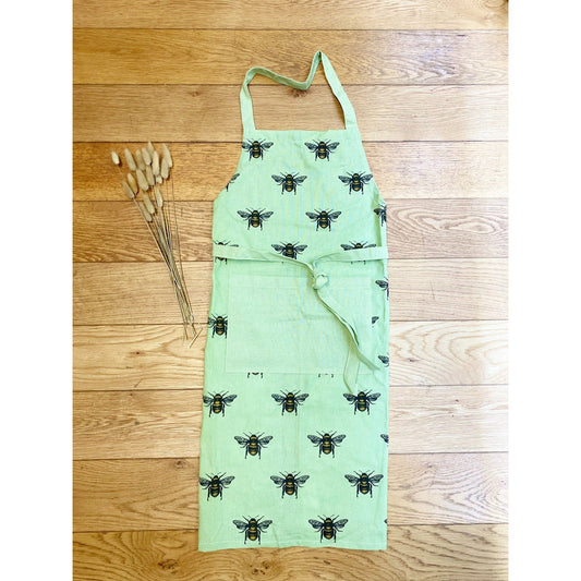Green Summer Bee Apron - Ashton and Finch