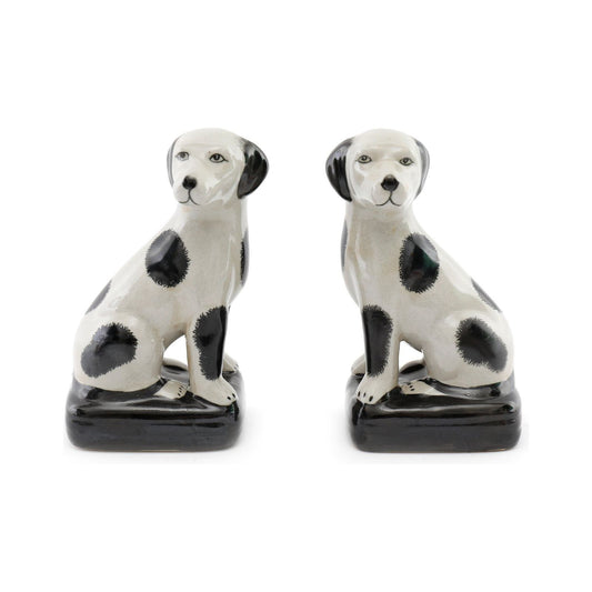 Black and White Porcelain Dog Ornaments - Ashton and Finch