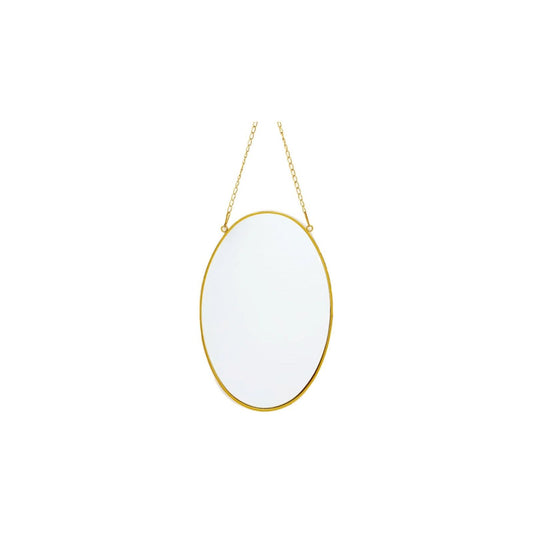Gold Hanging Oval Mirror - Ashton and Finch