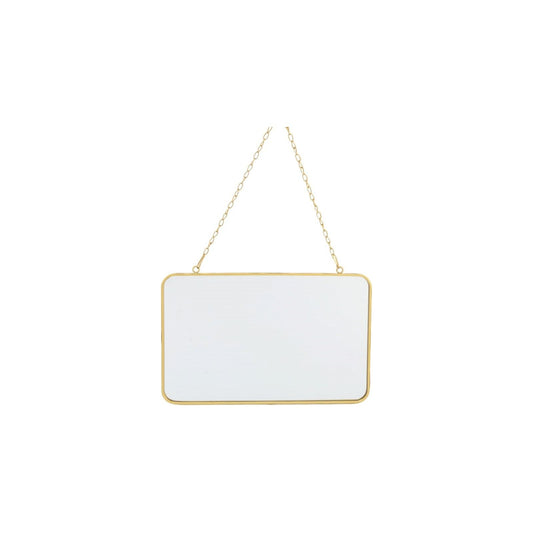 Gold Hanging Rectangle Mirror - Ashton and Finch