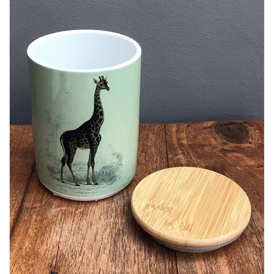 Ceramic Canister With Giraffe - Ashton and Finch