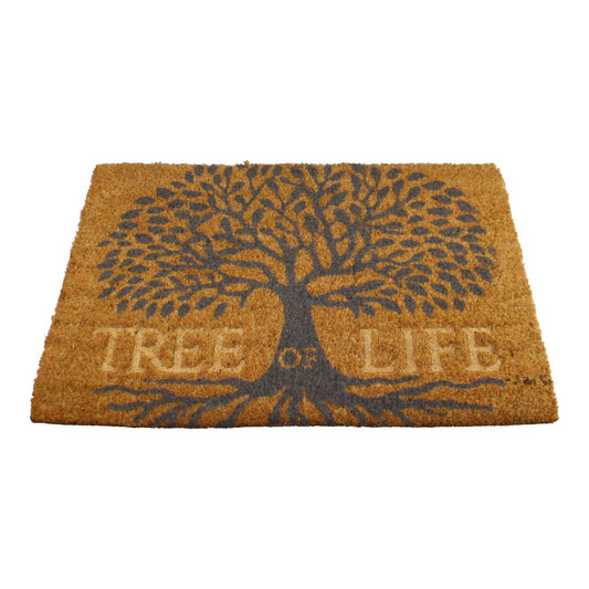 Tree Of Life Design Coir Doormat, 60x40cm - Ashton and Finch