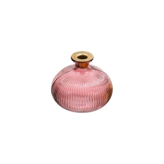 Pink Glass Candle Holder - Ashton and Finch